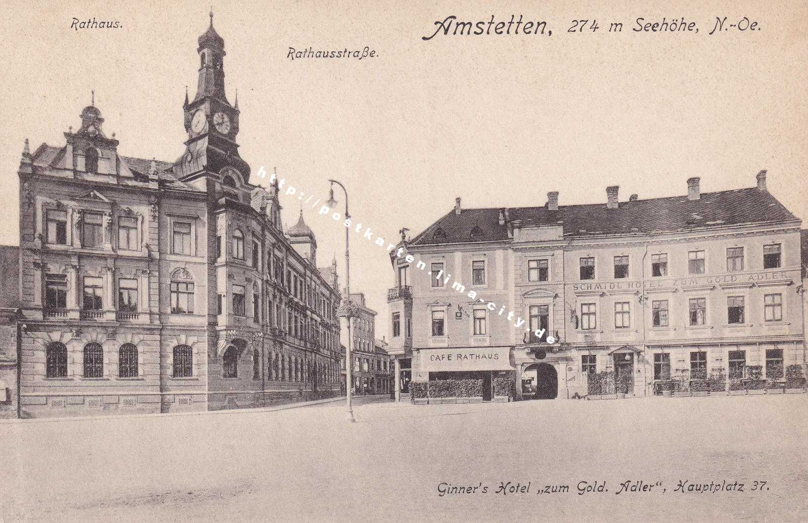 Amstetten Hauptplatz Ginner 1927